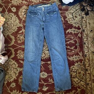 Maeve Straight Leg Blue Jeans